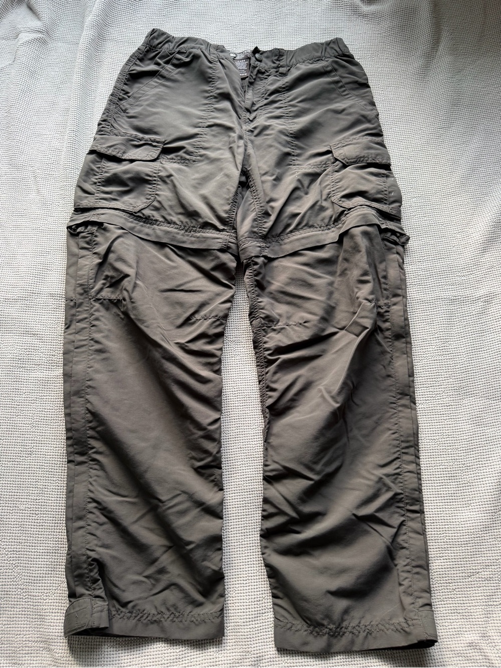 REI Gray Convertible Cargo Hiking Pants